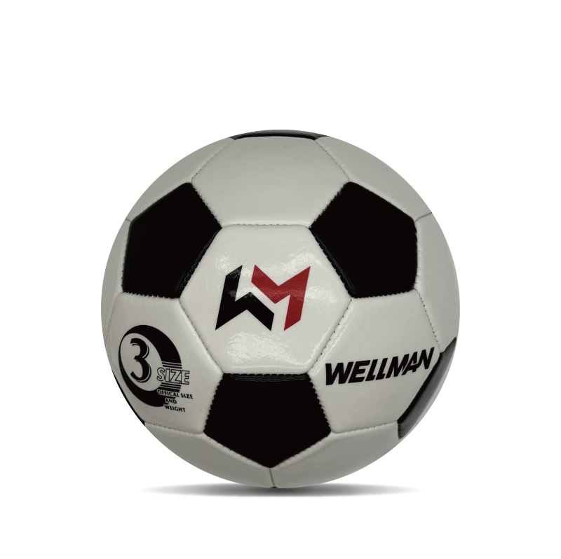 Machine Stitched Eco-Friendly PVC Football Size 3 Kids Soccer Balls