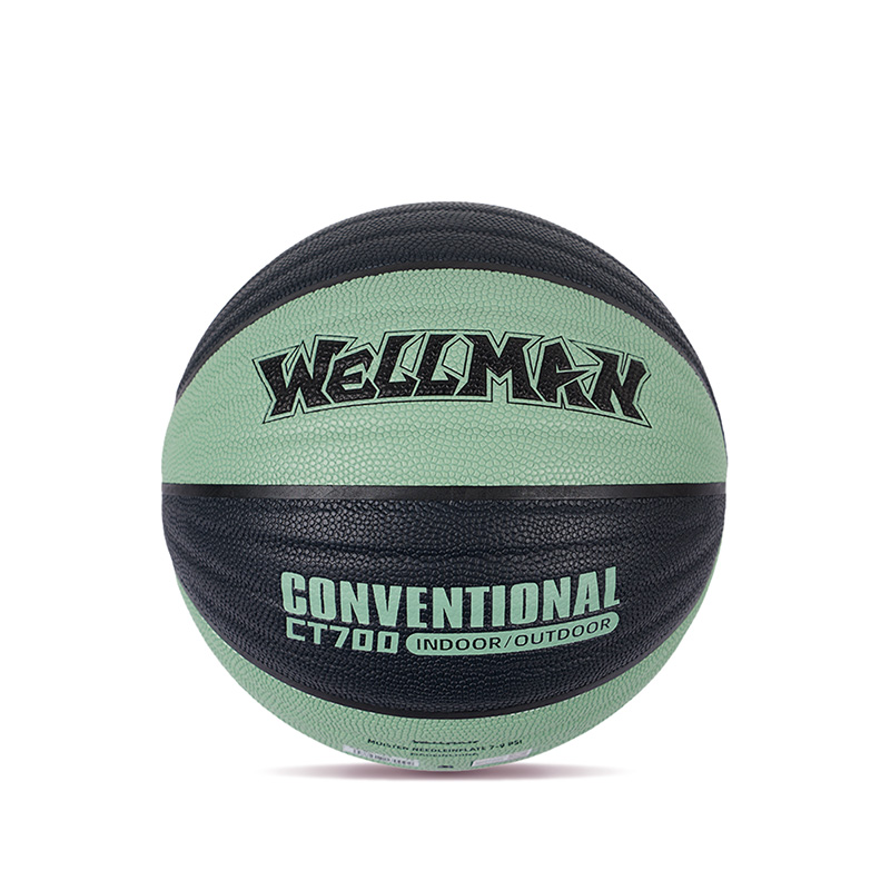 Durable Wave Design Great Grip Moisture-absorbing PU Leather Basketball Ball Indoor/Outdoor Use