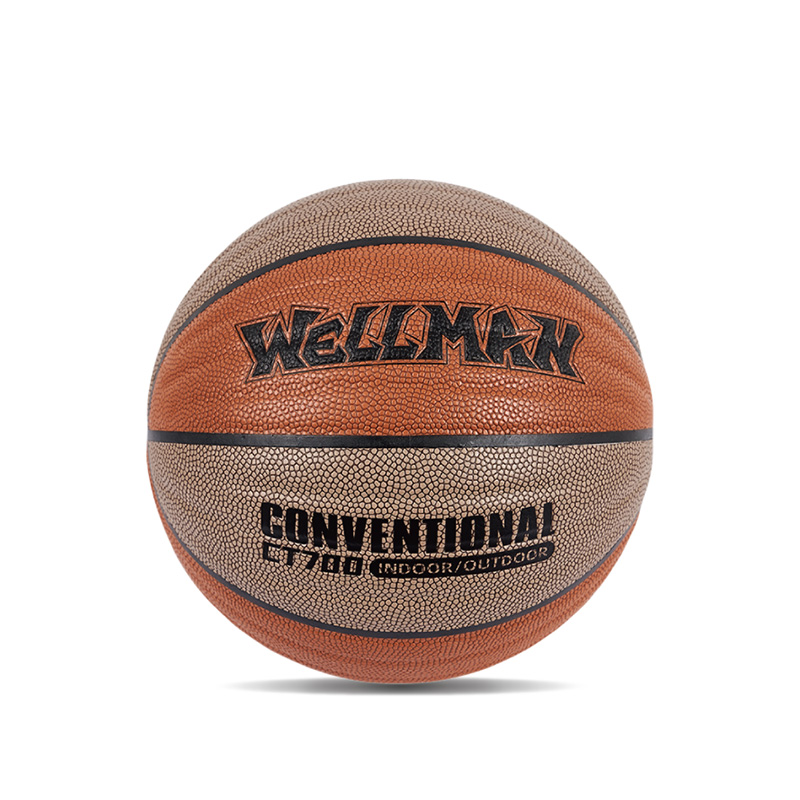Durable Wave Design Great Grip Moisture-absorbing PU Leather Basketball Ball Indoor/Outdoor Use