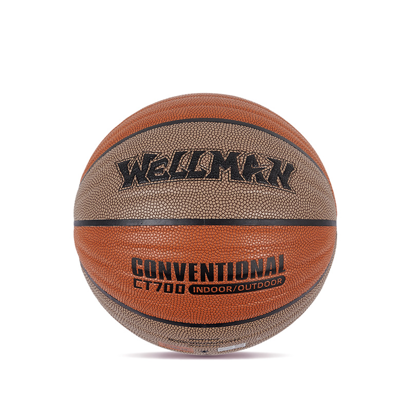 Durable Wave Design Great Grip Moisture-absorbing PU Leather Basketball Ball Indoor/Outdoor Use