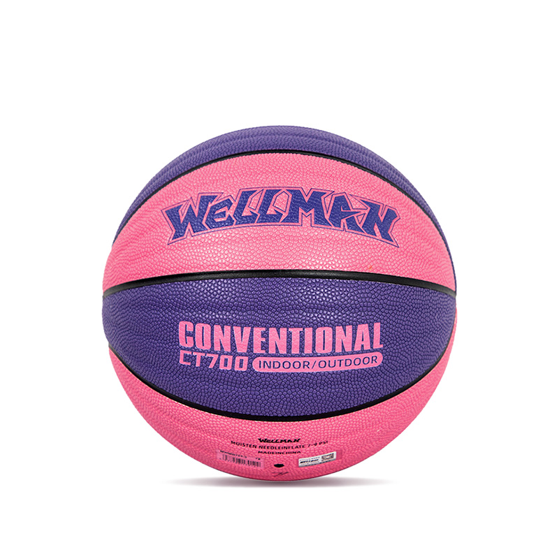 Durable Wave Design Great Grip Moisture-absorbing PU Leather Basketball Ball Indoor/Outdoor Use