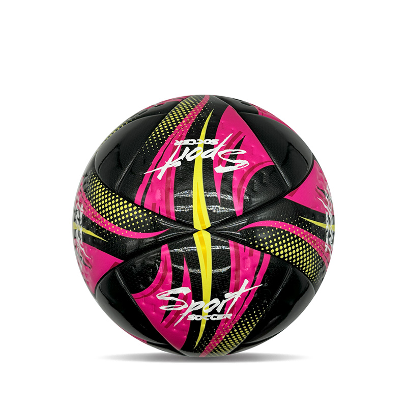 Special Type Shiny Double Mirror PU Custom Personalized Soccer Ball Size 5 Pink Gift Football