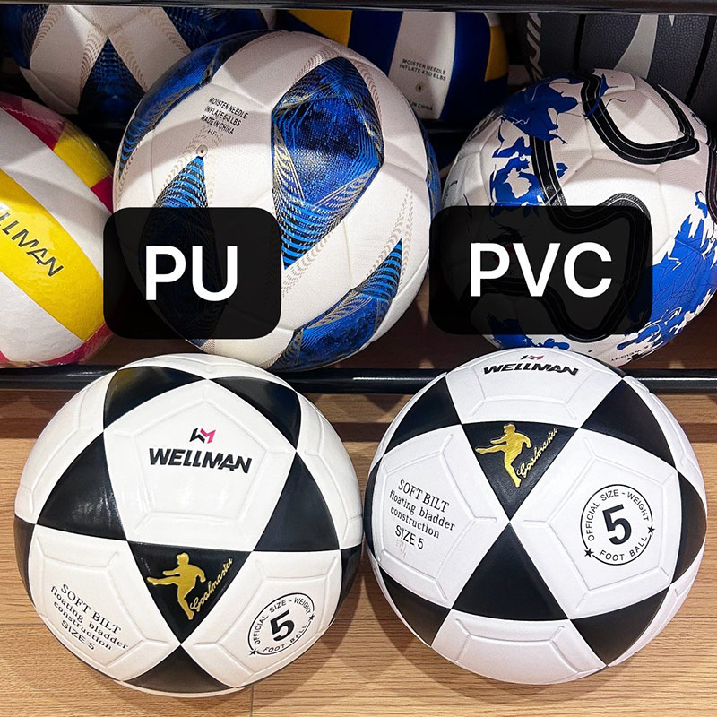 Black and White PU/PVC Hot Bonded Football, Customizable Team and Club Exclusive Logo Colors