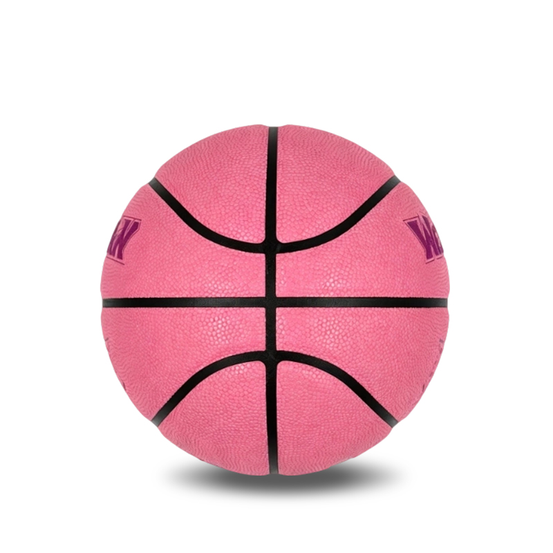 Women's Standard 510–570 g,Size 6 Moisture-Absorbing PU Pink Overlay Basketball
