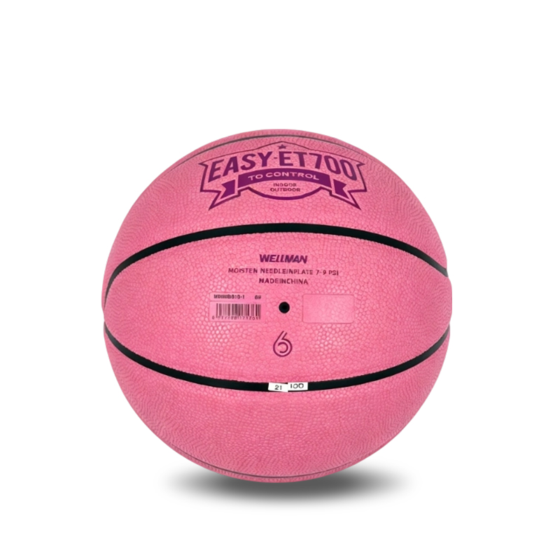 Women's Standard 510–570 g,Size 6 Moisture-Absorbing PU Pink Overlay Basketball